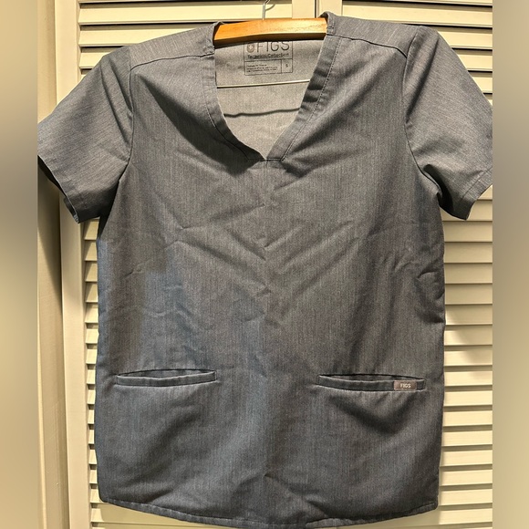 Figs scrubs Technical set Small blue Heather denim - Picture 4 of 4